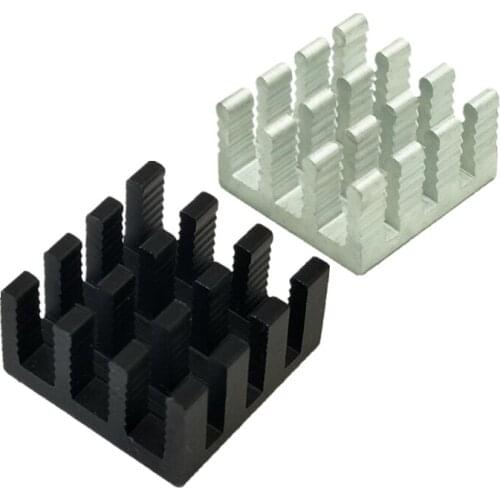 15pcs 14mm*14mm*8mm aluminum routing efficiency radiator heat sink washer video memory thermal block electronic cooling board