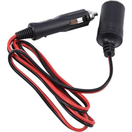 1M 12/24V Universal Car Cigarette Lighter Socket Plug Power Extension Supply Adapter Extend Cable Copper Wire Car Accessories