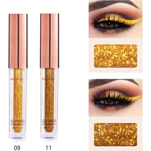3ml Glitter Eyeliner Good Ductility Natural Shiny Quick Dry Long Lasting Cosmetic Eyeliner for Female