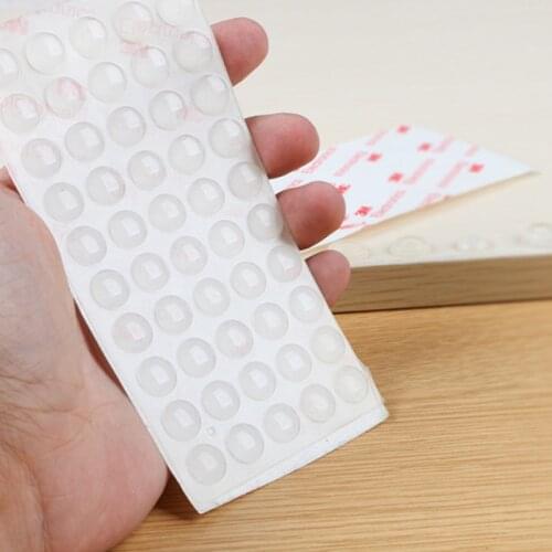 50/100pcs Self Adhesive Rubber Feet Pads Silicone Cupboard Door Close Semicircle Buffer Bumper Stop Cushion for drawer cabinet