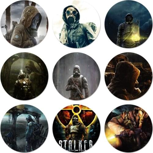 58mm Box S..a.l.k.e.r Stalker Icons Pins Badge Decoration Brooches Metal Badges For Backpack Decoration