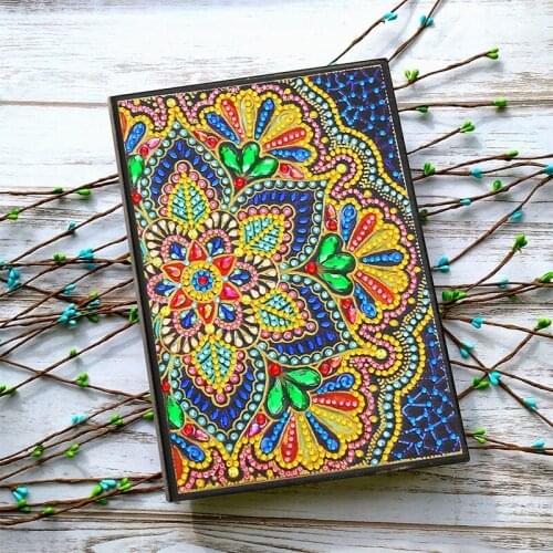 DIY Special Shaped Diamond Painting Notebook Diary Book 50 Pages A5 Diamond Painting Notebooks Embroidery Diamond Cross Stitch