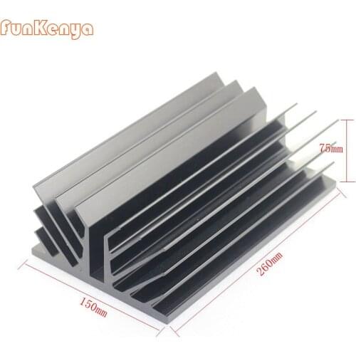 W150 H75 D260mm DIY Aluminum Chassis Head Sink Radiator For Class Box New Heat Dissipation Professional
