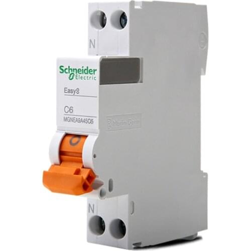 Schneider Circuit Breaker Open Circuit Single-Pole Bipolar MGNEA9A45C6 / C10 / C16 / C20 / C25 / C32 / C40 1P + N Air Switch