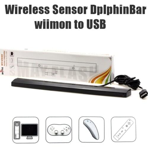 Wireless Sensor dolphin-bar Bluetooth Connect Remote PC Mouse for W-i-i game controller to PC