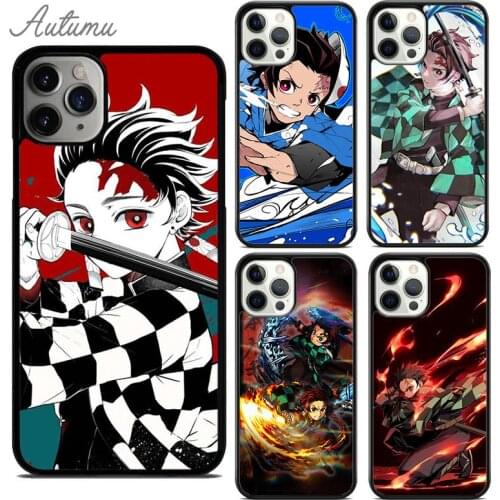 Demon Slayer Phone Case for iPhone 11 12 Pro Max mini X XR XS SE 2020 5 6S 7 8 Plus Samsung Galaxy S8 S9 S10 Cover shell coque