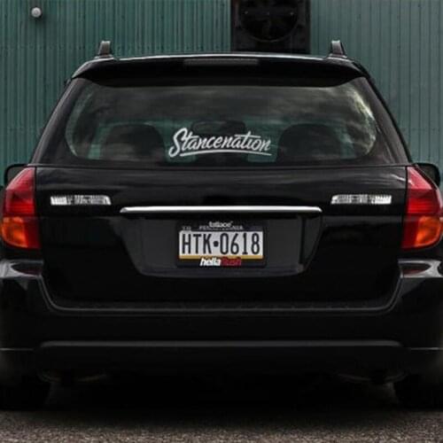 Black/Sliver Creative Fond Decal Daily Driven Waterproof Auto Car Front Window Windshield Decal reflective Sticker S071