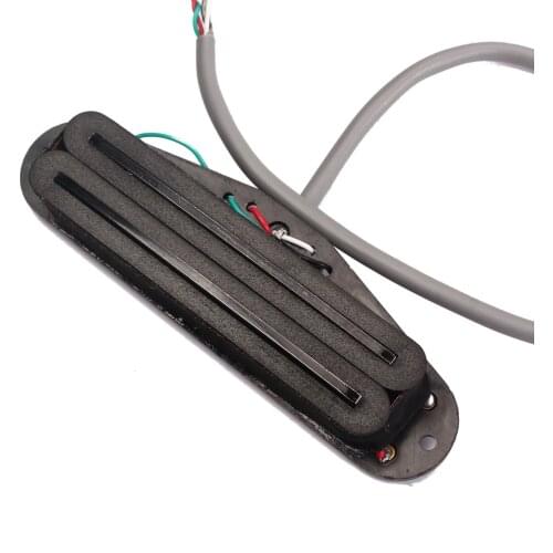 Black Dual Hot Rails Mini Humbucker Pickup for Electric Guitar