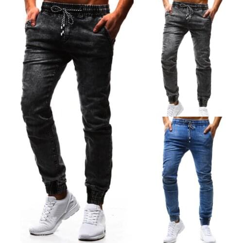 2018 New Men denim Jeans Fashion Hip hop Skinny pencil Jeans For Men high street wear winter denim pants ropa de hombre 2018