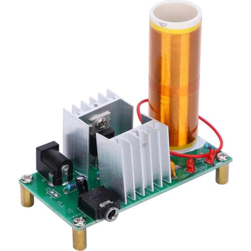 Energy Meter Tesla Coil Module DIY Mini Assembly Plasma Speaker Electronics Kit 15W DC 15 TO 24V 2A Power Monitor