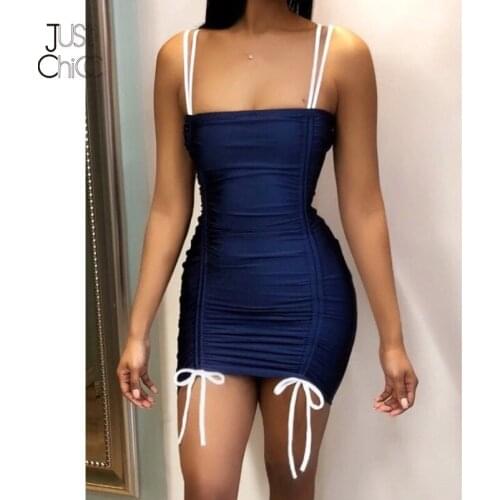 Синие летние платья Justchicc China At AliExpress