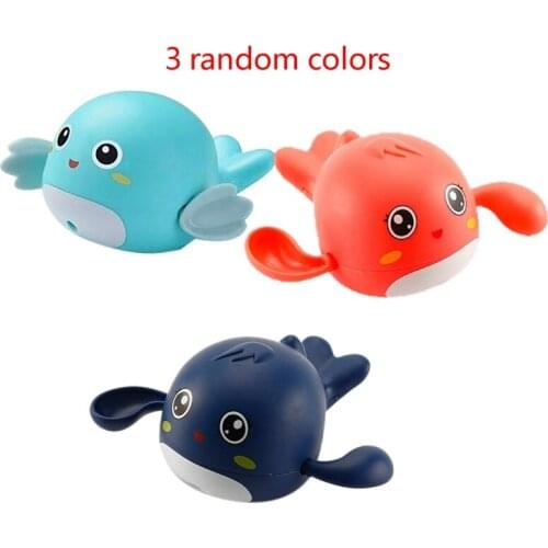 3 Pieces Water Toys Cute Cartoon Animal Classic Baby Infant Wound-Up Chain Clockwork Swimming Bath Toys