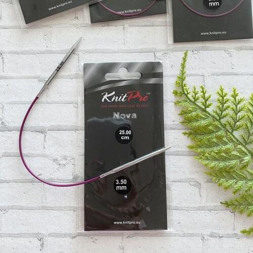 Knitpro Nova Metal 25 cm Fixed Circular Needle