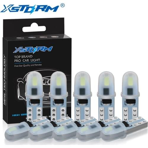 W3W LED T5 W1.2W Bulbs Canbus Car Interior Lights 3014 Chip LED Wedge Dashboard Warming Auto Instrument Lamp 12V