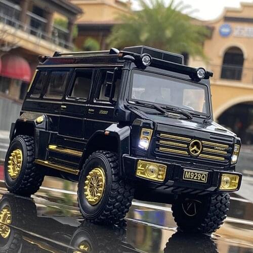 1:24 Unimog U5000 Off-road Alloy Car Large Model Toy Vehicle High Simulation Die Casting Metal Car Collection Gift Toys for boys