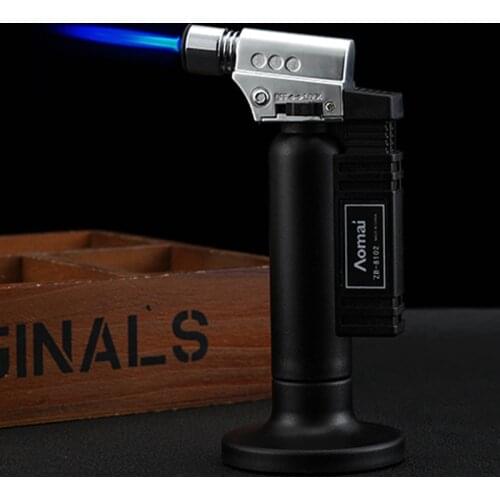 Metal Inflatable Kitchen Outdoor Barbecue Cigar Lighters Welding Spray Gun Turbo Windproof Torch Lighter Smoking Accessories