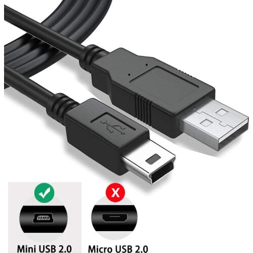 Mini USB Cable Mini USB To USB Data Line Fast USB Line Charger Cord For Data Transfer Hard Drive Enclosures Phone Charging
