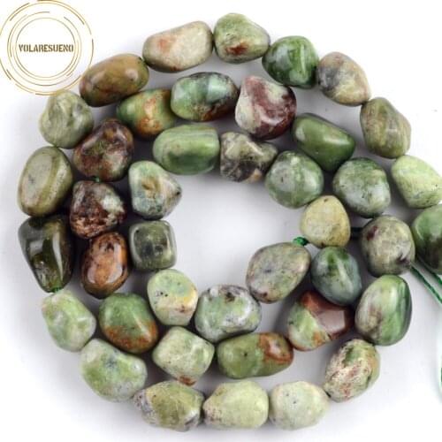 Natural Gem Stone Genuine Green Irregular Opal Beads Loose Spacer Beads For Jewelry Making DIY Bracelet Charm Accessories 8*10mm