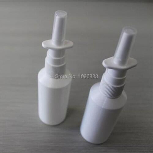 50ml Nasal Oral Spray Bottle, Medical Spray Bottle, White Plastic Spray Bottle, 50CC White Bottle with Mist Sprayer, 100PCS/Lot