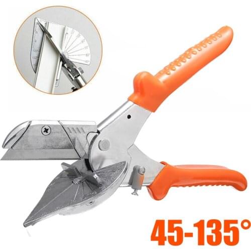 1pc Edge Angle Scissors Shear Mitre Shear Multi Angle Trim Wire Slot Cutter Blade 45-135 Degree Multifunction Scissor