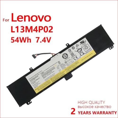 Genuine Original Laptop battery For Lenovo Y50-70 Y70-70 Y70 121500250 Tablet L13M4P02 L13N4P01 L13M4P02 7.4V 54Wh Batteria