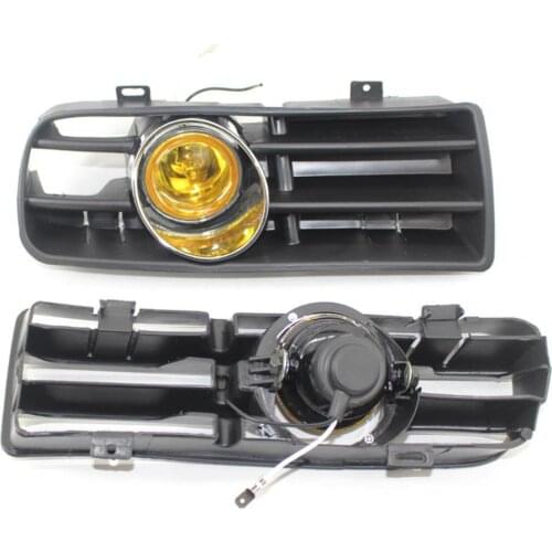 3Pcs/Set Front Fog Lamp Grille Kit 1J0853665B 1J0853666B for Golf 4 98-05 противотуманные фары форд фокус 2 противотуманки