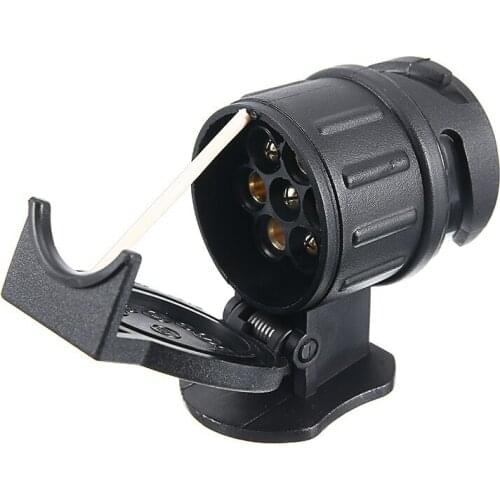 1pc 13 To 7 Pin Trailer Adapter Trailer Wiring Connector Socket Plug 12V Remolque Trailer Car Truck Caravan Accessories Parts