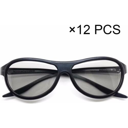 12pcs/lot Replacement AG-F310 3D Glasses Polarized Passive Glasses For LG TCL Samsung SONY Konka reald 3D Cinema TV computer