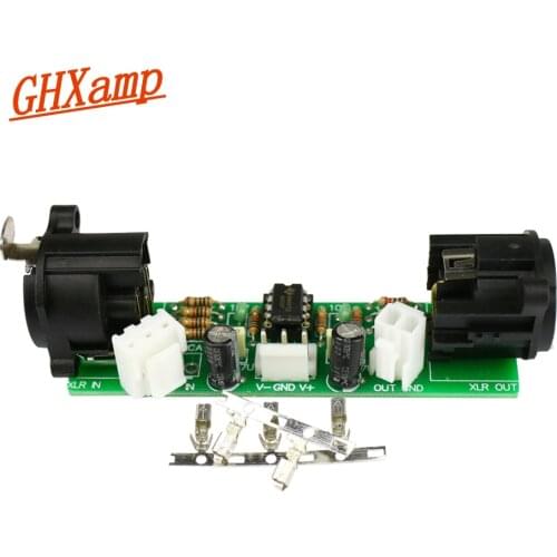 GHXAMP For DAC CD Preamp Balanced Preamp Unbalanced to Balance /Balanced to unbalanced /RCA to XLR Finished Board DC+-15V 1pc