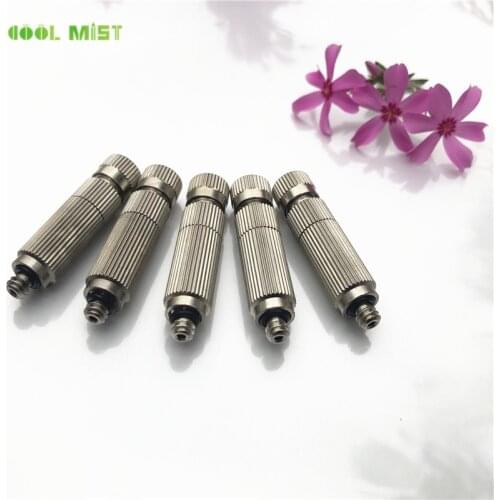 S169 Natural Fog Fine Fogging Anti Drip 30-120bar Water Sprayer Nozzle Dry Fog Nickle Plating Mist Nozzles 5pcs/lot