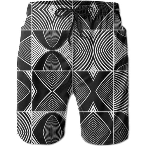 Mens Shorts Mens Printed Summer Beach Shorts Leisure Quick Dry Swimming Pants