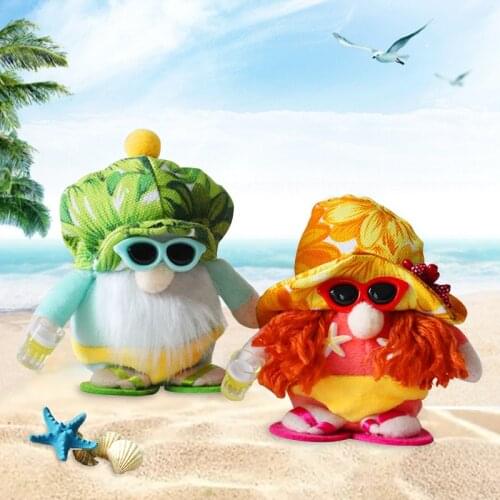 Hong Kong Love Cute Dwarf Beach Doll Seaside Bikini Faceless Old Doll Creative Elf Doll Decoration