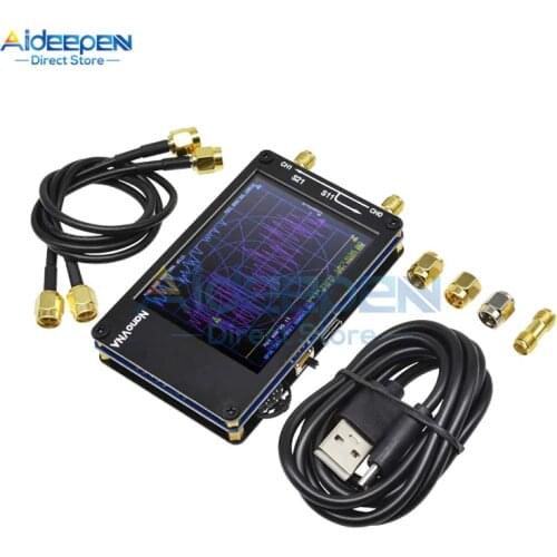 2.8 inch LCD NanoVNA Vector Network Analyzer Kit MF HF VHF UHF 50KHz-900MHz Antenna Analyzer Built-in Battery+USB Type-C Cable
