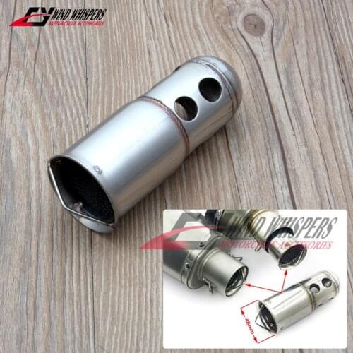 Motorcycle Exhaust Pipe 51mm Caliber Muffler Silencer Plug Exhaust Pipe Back Pressure Core Silent Catalyst Silencer DB Killer