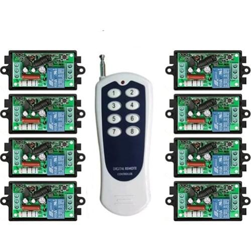1000M Long Range AC220V 1CH Remote Control Light Switch Relay Output Radio Receiver Module +Transmitter Garage Door lamp/window