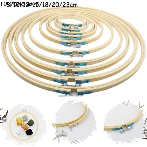 8/10/13/15/18/20/23/26/40cm Embroidery Cross-Stitch Wooden Frame Hoop Circle Embroidery Shed DIY Hand Craft Sewing Needwork Tool
