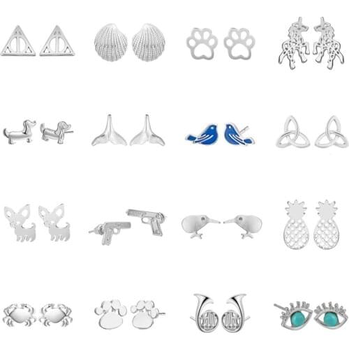 Todorova Female Cat Paw Crab Hummingbird Animal Stud Earring Women Earrings Minimalist Jewelry Accessories Gifts oorbellen