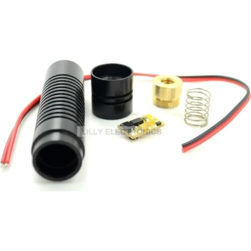 1 Complete set of DIY CASE/Housing 16x68mm for 5.6mm Laser Diodes w/405nm Driver