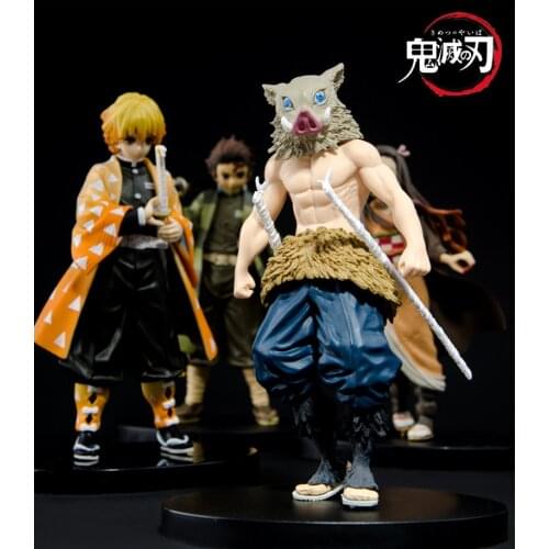 16cm Kimetsu No Yaiba Figure Tanjirou Nezuko Inosuke Figurine Anime Demon Slayer Action Figure Model Toys