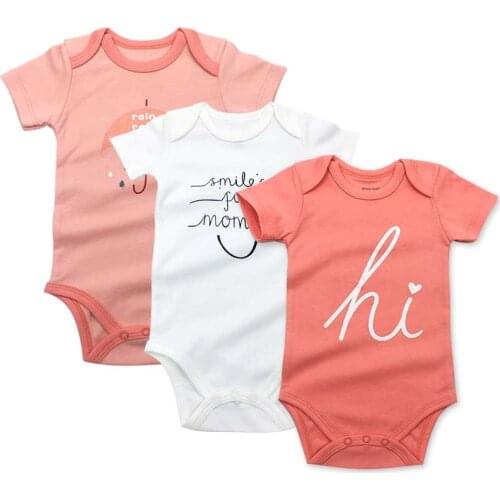 Baby ClothingNewborn Babies Girls Boys Body Random 3 Pack 3 6 9 12 18 24 Months Infant Short Sleeve Baby Bodysuit