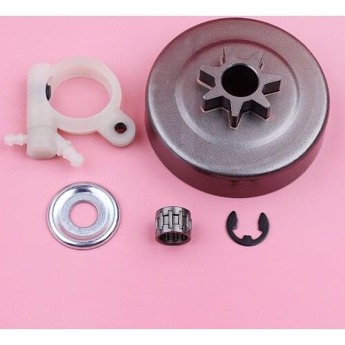 .325 7 Teeth Clutch Drum For Stihl MS251 MS 251 Washer E-clip Oil Pump Chainsaw Replacement Spare Part