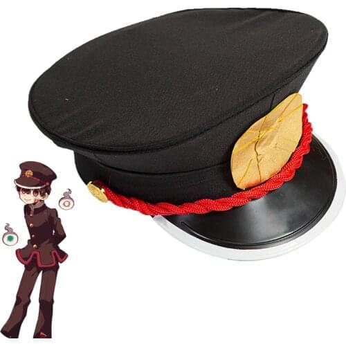 Anime Jibaku Shounen Hanako-ku Yugi Amane Cosplay Hats Toilet-Bound Hanako-kun Black Cap Prop Anime Jibaku Shounen Hanako-ku Yug
