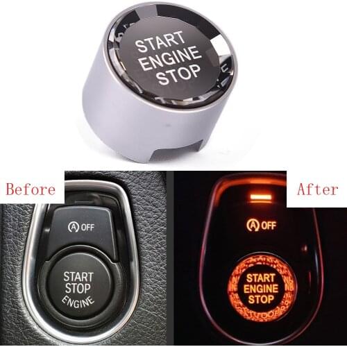 Car Crystal style start stop engine button replace cover For BMW 1 2 3 5 6 7 X1 X2 X3 X4 X5 X6 series F Chassis/ G Chassis