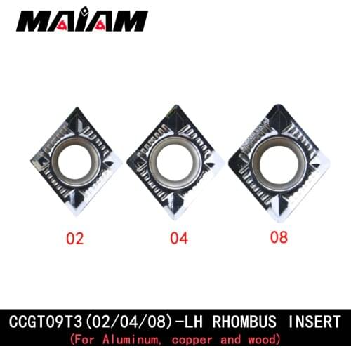 CCMT carbide Turning tool CCGT09T3 02 04 08 CCGT09T308 CCGT09T304 CCGT09T302 insert and SCLC tool rod for Aluminum/copper/wood