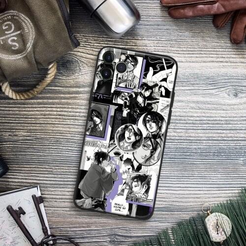 Hange Zoe Attack on Titan Anime Phone Case For IPhone 11 12 Mini Pro XS Max 6s X XR 6 7 8 Plus SE Soft TPU Glass Cover