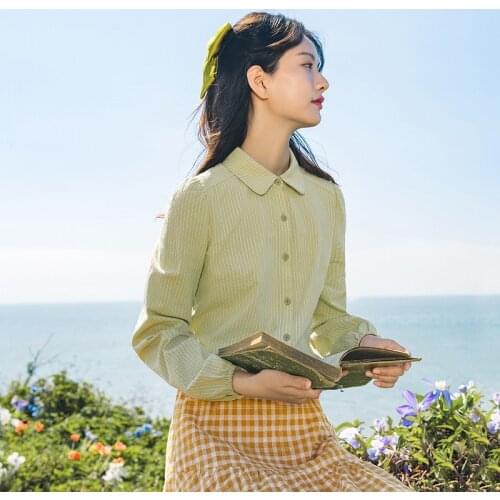 Женские рубашки в полоску INMAN China At AliExpress