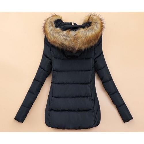 2021 New Autumn Winter Jacket Women Coat Fashion Female Hooded Warm Down Jacket Women Parkas Short Jackets Detachable Fur Collar