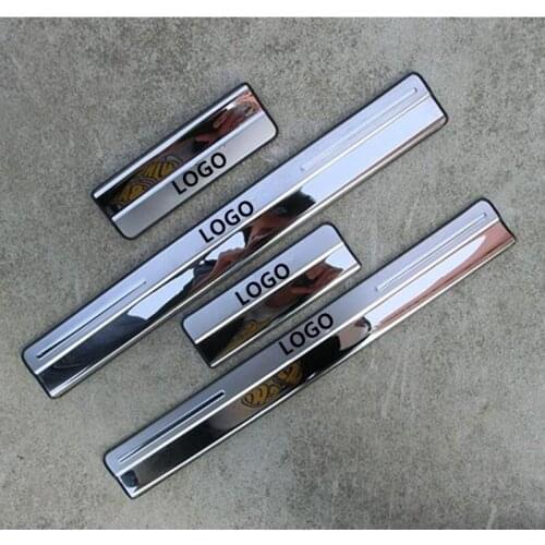 Stainless Steel Threshold Scuff Plate Door Sill Covers For Ford Focus 2008-2017 4pcs/set