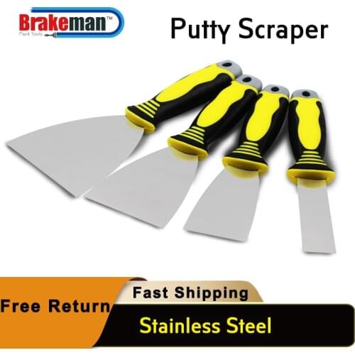 Putty Knife Paint Tool Stainless Steel 3 Inch Plastic Handle Plaster Shovel Filling Spatula Tang Scraper Wall Decoratio