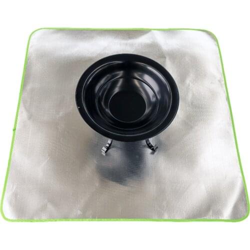 Fire Pit Mat 50cm*80cm for Deck Visible at Night, Protection Grill & Patio Fire Pit Pad, Fireproof Mat, Deck Protector